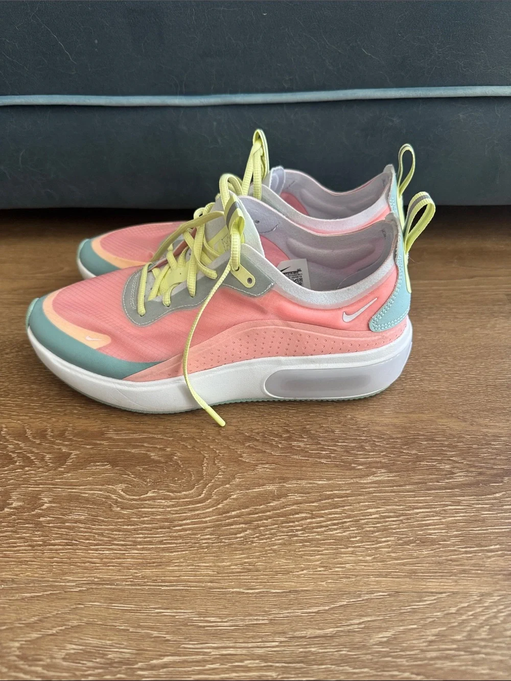 Nike Women's Pastel Pink, Blue & Yellow Sneakers